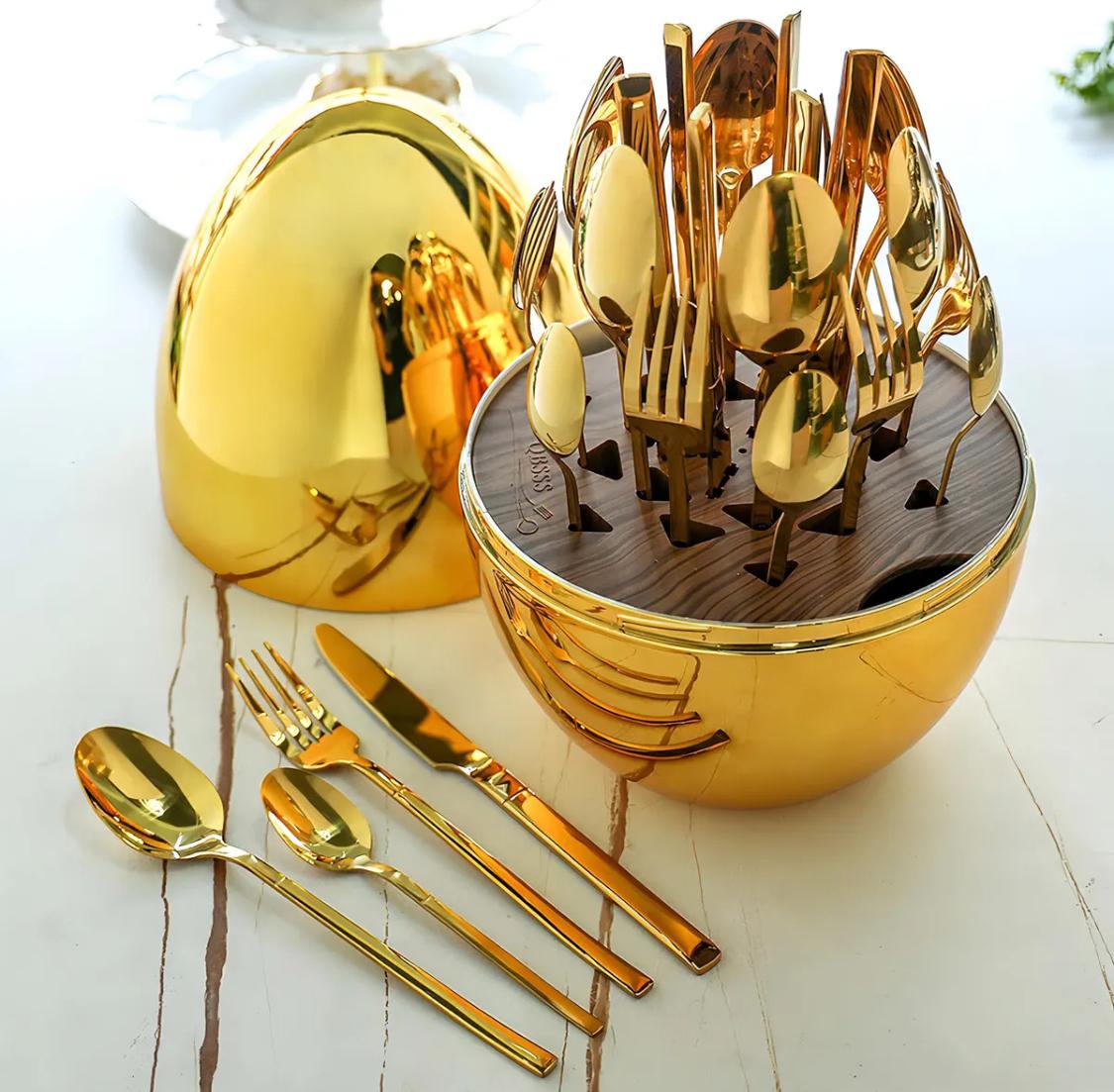 Juego de Cubiertos 24 Piezas en Acero In